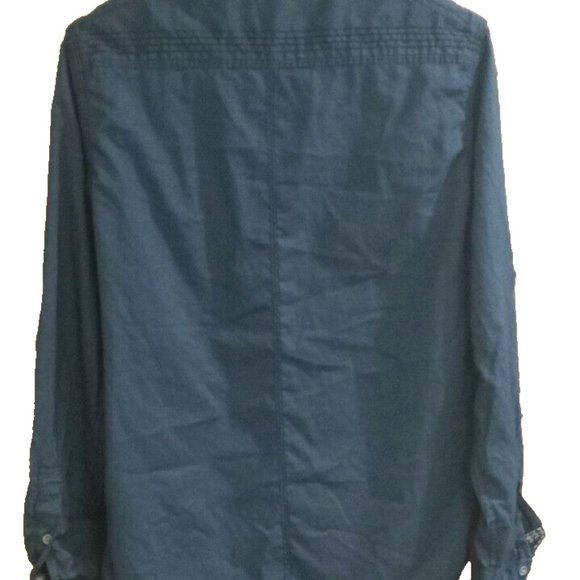 Paper Denim & Cloth Boys Shirt size medium blue long sleeve - Picture 3 of 3